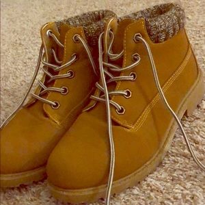Tan boots